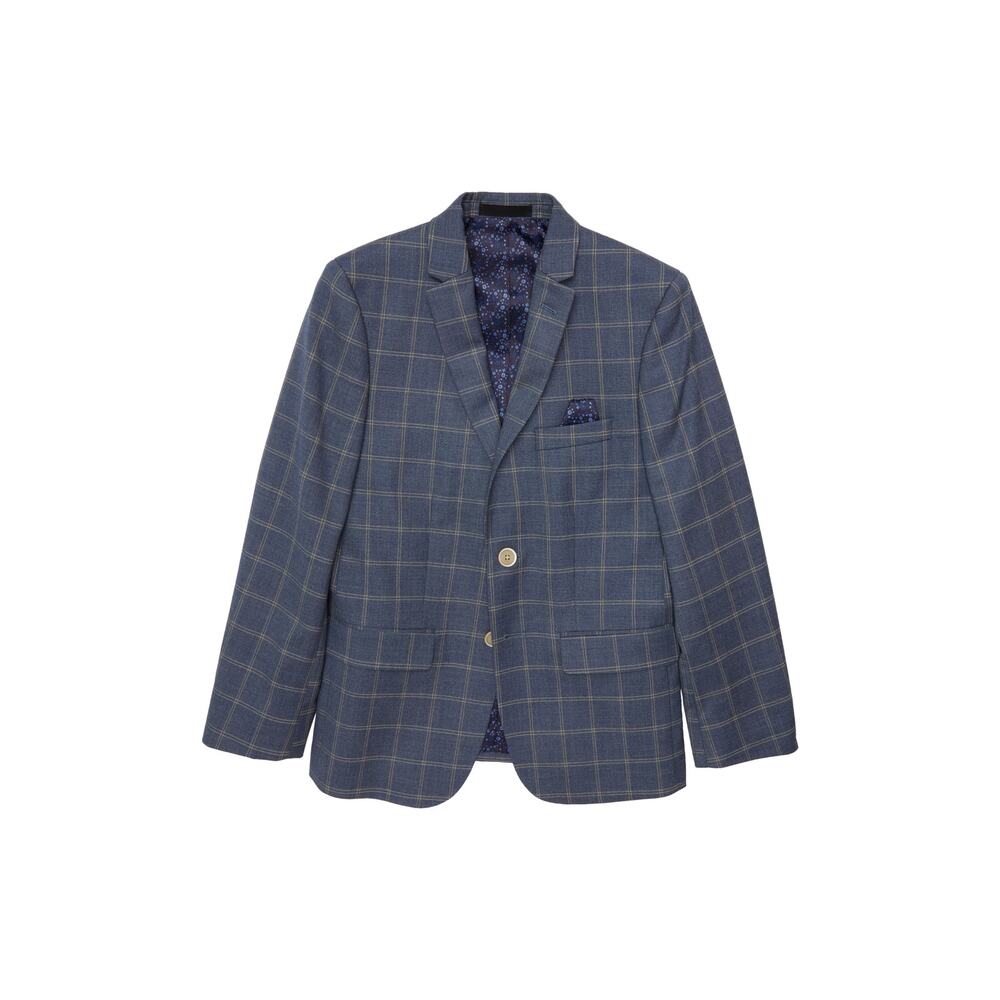 Tallia 'Windowpane' Blue Sport Coat Size 12